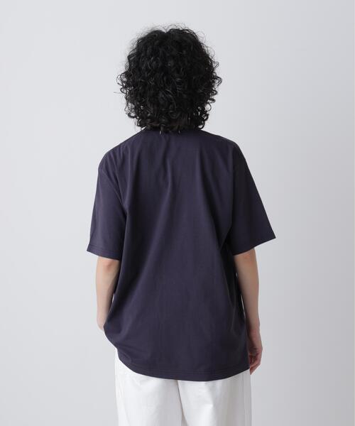 Y（ワイ）の「Ｙ / ORGANIC COTTON JERSEY SHORT SLEEVE T-SHIRT（Tシャツ/カットソー・メンズ・ホワイト/ネイビー・MEDIUM/SMALL/LARGE）」の6枚目の写真