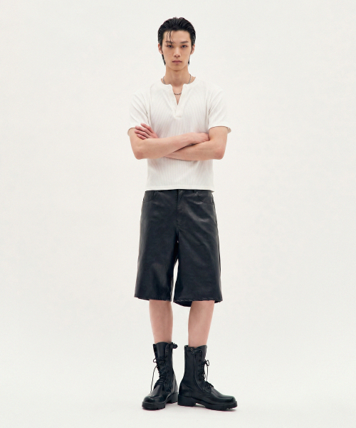 PROCESS(プロセス)の「Refined Henley Tee - White(Tシャツ/カットソー・メンズ・ホワイト・FREE)」の3枚目の写真