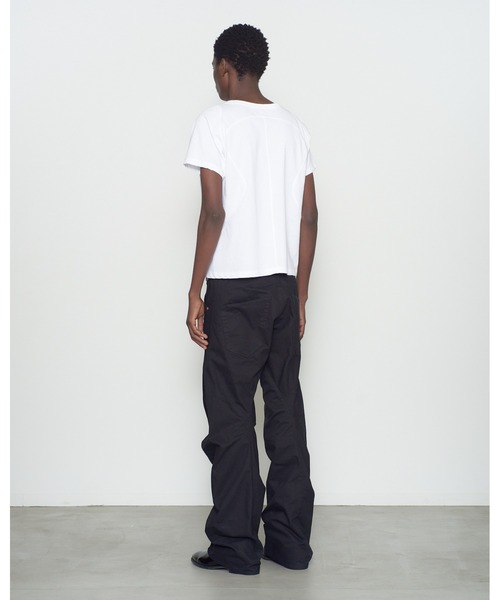 NVRFRGT(ネヴァーフォーゲット)の「PANNELD HALF SLEEVE T-SHIRT(Tシャツ/カットソー・メンズ・ホワイト/ダークブラック/ブラウン/ブラック・2/1)」の9枚目の写真