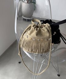 【WEB限定】フリンジドローストリングバッグ