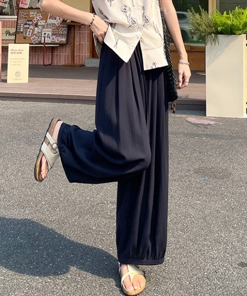 AMAJI（アマジ）の「テンセルリネン バルーンパンツ（その他パンツ・レディース・ホワイト/ベージュ/ネイビー/ブラウン・SMALL/MEDIUM/LARGE/X-LARGE）」の6枚目の写真