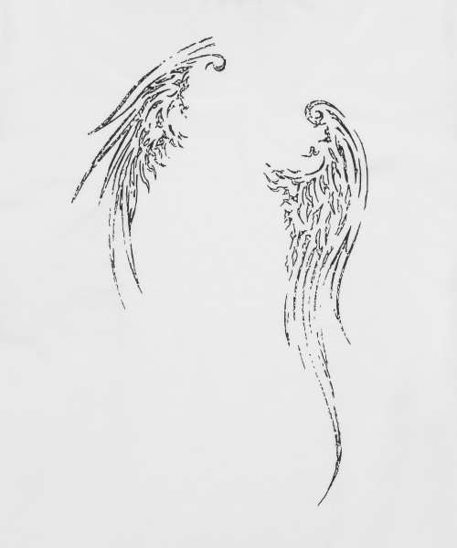 MUCENT(ムセント)の「エーテルエンジェルウィングスシースルーロングスリーブTシャツ(2カラー)(Tシャツ/カットソー・レディース・ブラック/ホワイト・FREE)」の9枚目の写真