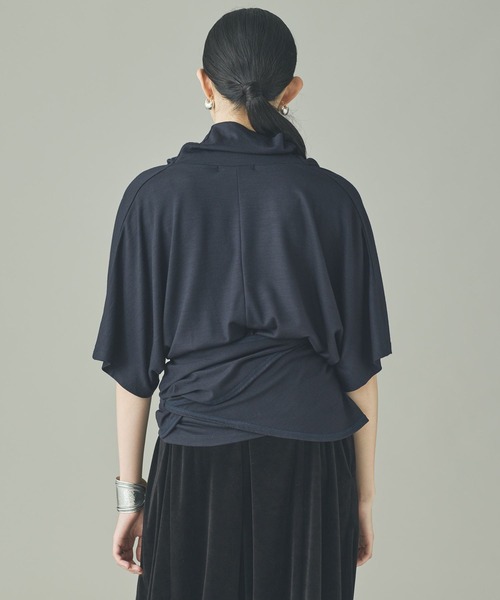 Curensology(カレンソロジー)の「Curensology(カレンソロジー)/ウールジャージープルオーバー(Tシャツ/カットソー・レディース・カーキ/ブラック/グレー/ネイビー・FREE)」の21枚目の写真