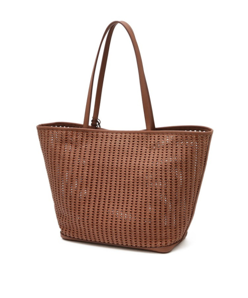 athe（アテ）の「[PANIER] ブラウンパニエメッシュショルダーバッグ L AABA6E842W2（ショルダーバッグ・レディース・ブラウン・FREE）」の3枚目の写真