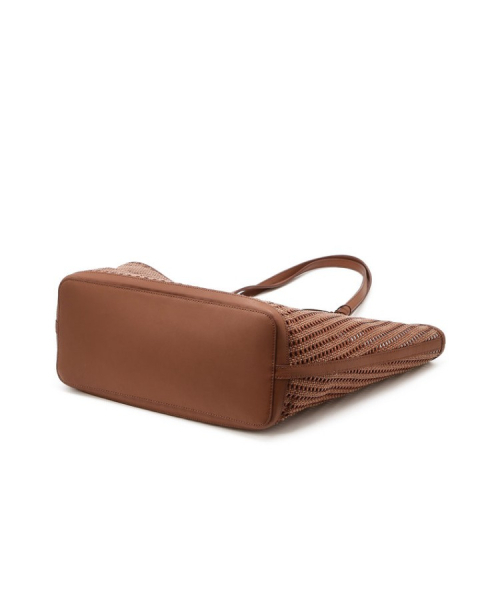 athe（アテ）の「[PANIER] ブラウンパニエメッシュショルダーバッグ L AABA6E842W2（ショルダーバッグ・レディース・ブラウン・FREE）」の5枚目の写真