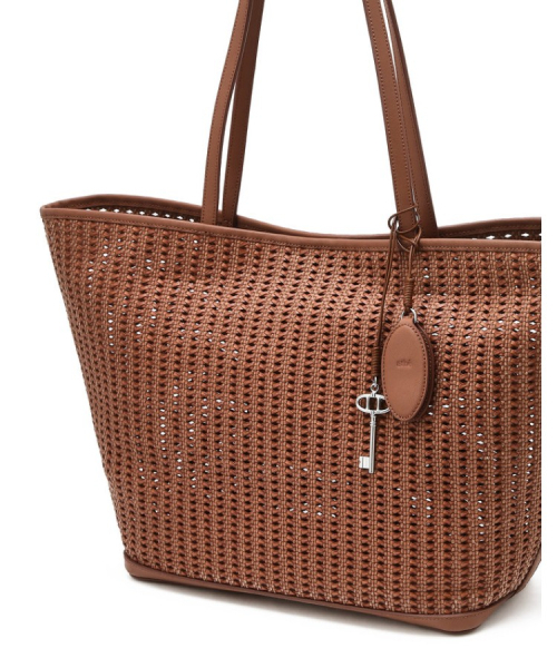 athe（アテ）の「[PANIER] ブラウンパニエメッシュショルダーバッグ L AABA6E842W2（ショルダーバッグ・レディース・ブラウン・FREE）」の7枚目の写真