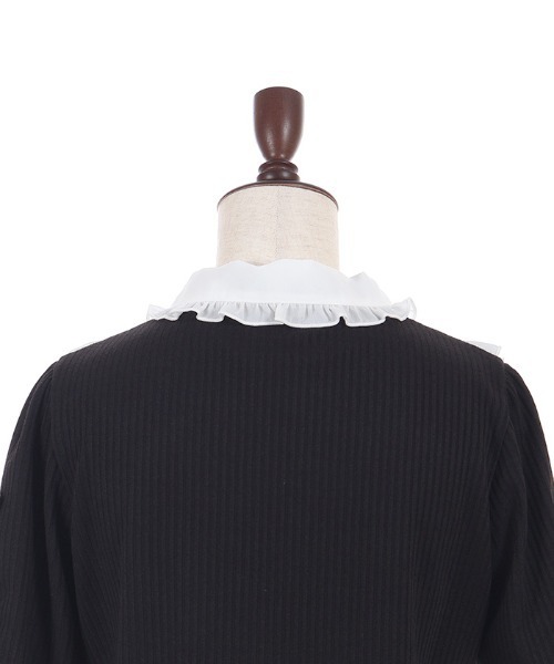 axes femme POETIQUE(アクシーズファムポエティック)の「ヨークフリルブロッキングPO(Tシャツ/カットソー・レディース・ピンク/ホワイト/ブラック・MEDIUM)」の20枚目の写真