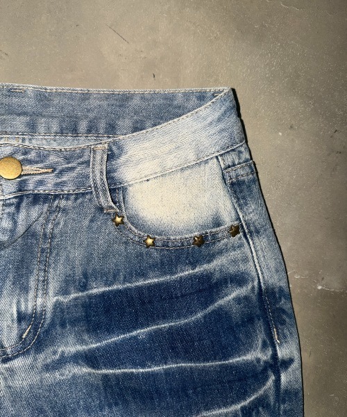 SHAGGIE(シャギー)の「ダメージデザインフレアデニム(デニムパンツ・レディース・ライトブルー・SMALL/MEDIUM)」の17枚目の写真