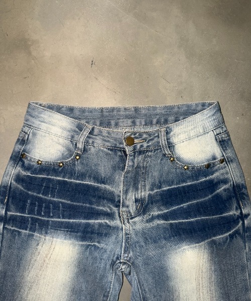 SHAGGIE(シャギー)の「ダメージデザインフレアデニム(デニムパンツ・レディース・ライトブルー・SMALL/MEDIUM)」の15枚目の写真