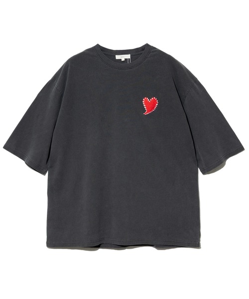 Revo.(レボ)の「Revo./レヴォ ハートエンブロイ ピグメント加工 SS Tee(Tシャツ/カットソー・メンズ・ブラック/その他1・LARGE/MEDIUM)」の3枚目の写真