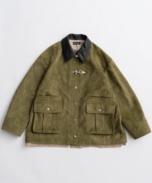 MAISON SPECIAL(メゾンスペシャル)の「【2026Autumn PRE-ORDER】Haircalf-Like Utility Jacket/ハラコライクユーティリティージャケット(ブルゾン・レディース・ベージュ/グリーン・FREE)」の13枚目の写真