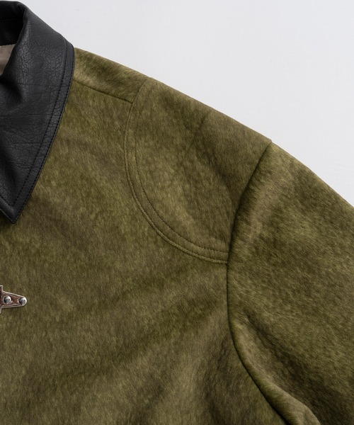MAISON SPECIAL(メゾンスペシャル)の「【2026Autumn PRE-ORDER】Haircalf-Like Utility Jacket/ハラコライクユーティリティージャケット(ブルゾン・レディース・ベージュ/グリーン・FREE)」の18枚目の写真
