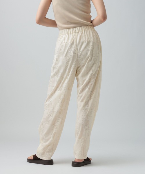 LEPSIM(レプシィム)の「2WAYレースパッチワークパンツ 1017903(その他パンツ・レディース・ブラック/オフホワイト・FREE)」の7枚目の写真