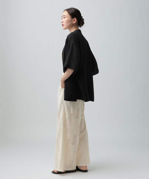 LEPSIM(レプシィム)の「2WAYレースパッチワークパンツ 1017903(その他パンツ・レディース・ブラック/オフホワイト・FREE)」の10枚目の写真