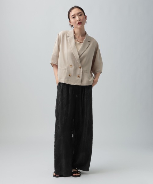 LEPSIM(レプシィム)の「2WAYレースパッチワークパンツ 1017903(その他パンツ・レディース・ブラック/オフホワイト・FREE)」の15枚目の写真