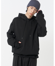 Invisible pocket darted hoodie BLACK