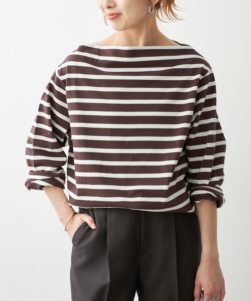 Spick & Span(スピックアンドスパン)の「ボートネックロングスリーブTシャツ(Tシャツ/カットソー・レディース・その他4/マルチ・FREE)」の11枚目の写真