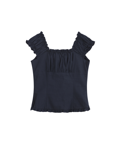 LOTSYOU（ロッツユー）の「LOTSYOU_Ella Blouse NAVY（シャツ/ブラウス・レディース・その他・MEDIUM/SMALL）」の7枚目の写真