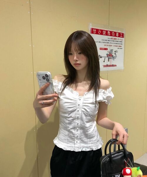 LOTSYOU（ロッツユー）の「LOTSYOU_Ella Blouse NAVY（シャツ/ブラウス・レディース・その他・MEDIUM/SMALL）」の17枚目の写真