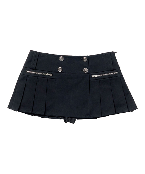 SCHISM INDUCING(スキズムインデューシング)の「ACADEMY WRAP BUTTON SKIRT BLACK(スカート・レディース・その他・MEDIUM/SMALL)」の2枚目の写真