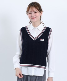 FILA × MARY QUANT ラインニット ベスト