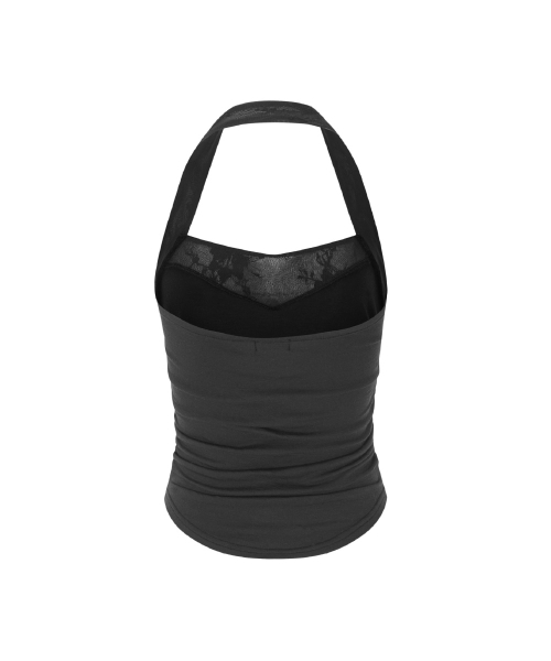 PLEASENOFOLLOW(プリーズノーフォロー)の「Teresa Sleeveless Top (Deep Charcoal)(Tシャツ/カットソー・レディース・その他・FREE)」の3枚目の写真