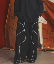 UNISEX》Crochet Side Line Easy Straight Pants/クロシェサイドライン