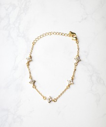 Chick（チック）の「【es】【ANARKH（アナンケ）】ステンレス フラワーモチーフ ステーションブレスレット（ブレスレット）」