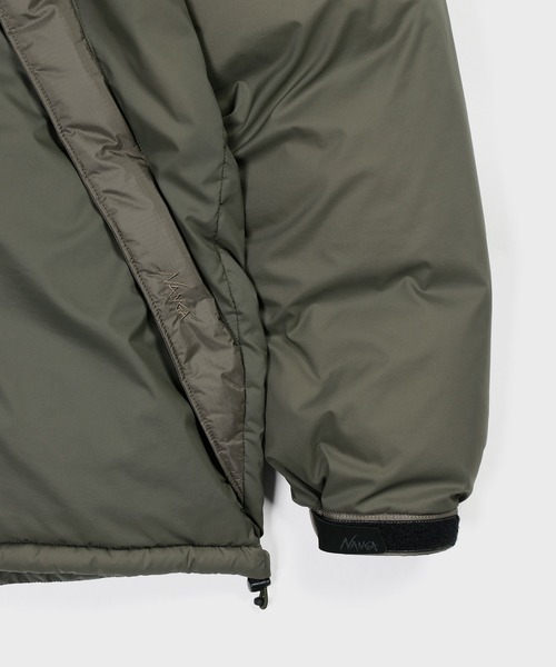 NANGA(ナンガ)の「NANGA×DUFFER CODURA / AURORA-TEX HOODED DOWN JACKET:ナンガ別注 オーロラテックス / コーデュラ ダウンジャケット / 760FP / スペイン産ダックダウン / 日本製 / MADE IN JAPAN / ハイスペック / フーデッド(ダウンジャケット/コート・メンズ・オレンジ/ブラック/カーキ・SMALL/X-LARGE/LARGE/MEDIUM)」の16枚目の写真
