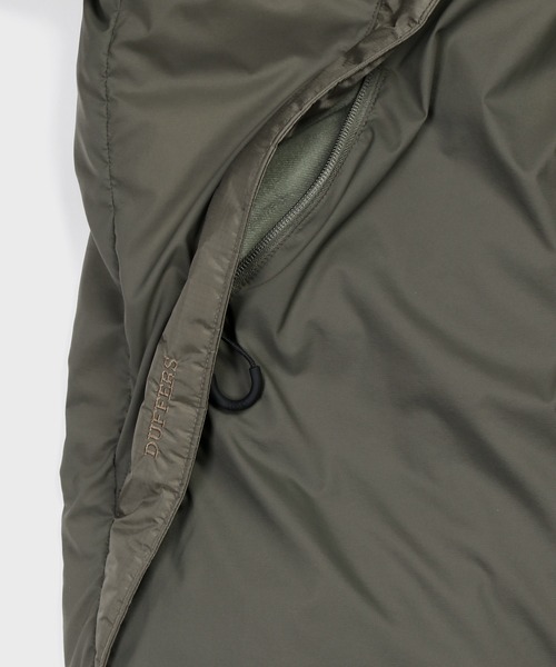 NANGA(ナンガ)の「NANGA×DUFFER CODURA / AURORA-TEX HOODED DOWN JACKET:ナンガ別注 オーロラテックス / コーデュラ ダウンジャケット / 760FP / スペイン産ダックダウン / 日本製 / MADE IN JAPAN / ハイスペック / フーデッド(ダウンジャケット/コート・メンズ・オレンジ/ブラック/カーキ・SMALL/X-LARGE/LARGE/MEDIUM)」の7枚目の写真