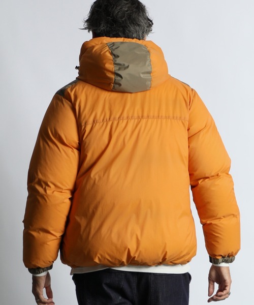 NANGA(ナンガ)の「NANGA×DUFFER CODURA / AURORA-TEX HOODED DOWN JACKET:ナンガ別注 オーロラテックス / コーデュラ ダウンジャケット / 760FP / スペイン産ダックダウン / 日本製 / MADE IN JAPAN / ハイスペック / フーデッド(ダウンジャケット/コート・メンズ・オレンジ/ブラック/カーキ・SMALL/X-LARGE/LARGE/MEDIUM)」の20枚目の写真
