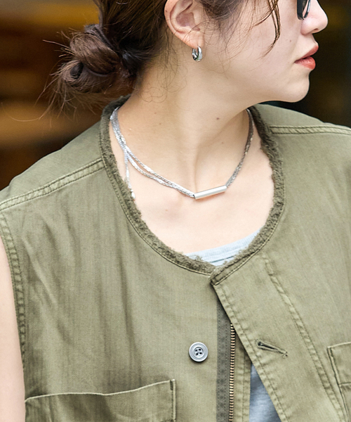 JOURNAL STANDARD(ジャーナルスタンダード)の「Military VEST(その他アウター・レディース・カーキ/ホワイト・FREE)」の19枚目の写真