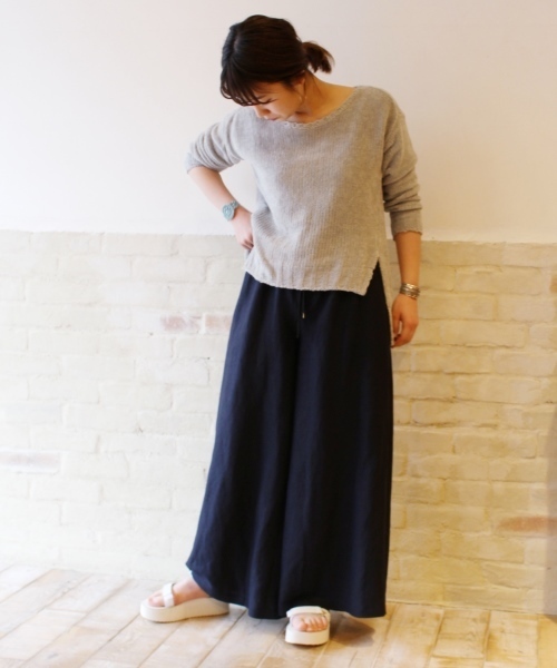 FRAMeWORK(フレームワーク)の「Li/Coモール プルオーバー◆(ニット/セーター・レディース・ベージュ/ライトグレー/グリーン・FREE)」の21枚目の写真