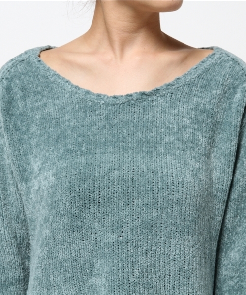 FRAMeWORK(フレームワーク)の「Li/Coモール プルオーバー◆(ニット/セーター・レディース・ベージュ/ライトグレー/グリーン・FREE)」の5枚目の写真