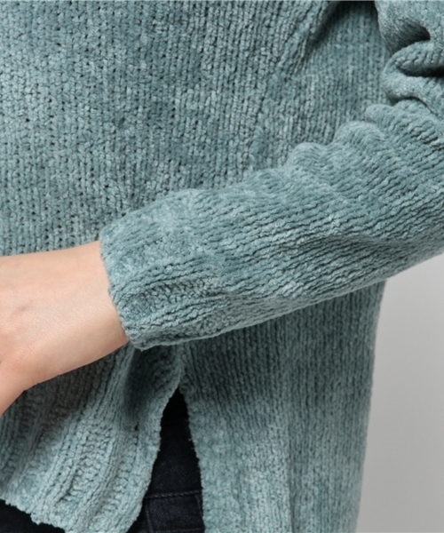 FRAMeWORK(フレームワーク)の「Li/Coモール プルオーバー◆(ニット/セーター・レディース・ベージュ/ライトグレー/グリーン・FREE)」の6枚目の写真