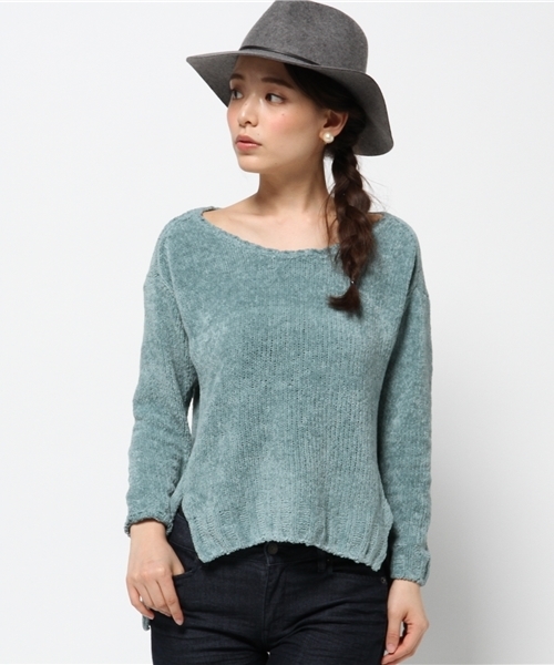 FRAMeWORK(フレームワーク)の「Li/Coモール プルオーバー◆(ニット/セーター・レディース・ベージュ/ライトグレー/グリーン・FREE)」の11枚目の写真