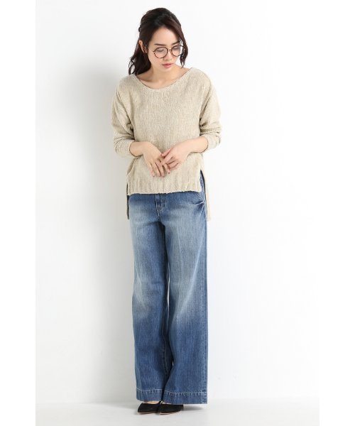 FRAMeWORK(フレームワーク)の「Li/Coモール プルオーバー◆(ニット/セーター・レディース・ベージュ/ライトグレー/グリーン・FREE)」の13枚目の写真