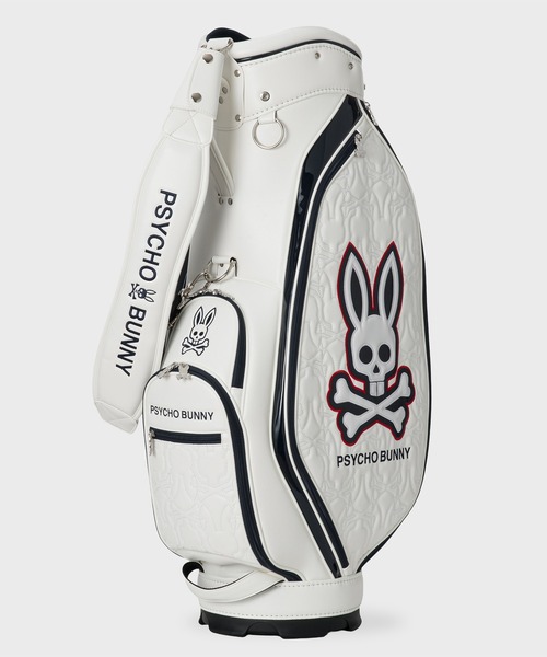 Psycho Bunny（サイコバニー）の「[GOLF]カートキャディバッグ SEASONAL EDITION（ショルダーバッグ・メンズ・ブラック/ホワイト・FREE）」の4枚目の写真