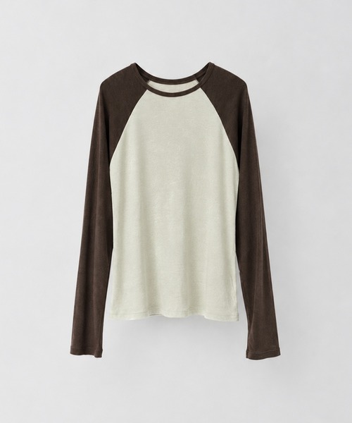 CANAL JEAN（キャナルジーン）の「El mar　配色ラグランシアーロンT（Tシャツ/カットソー・レディース・ブラウン/パープル・ONE SIZE）」の14枚目の写真