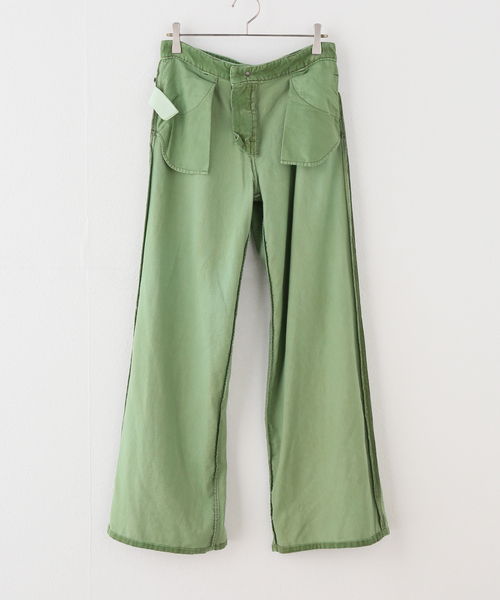 IENA(イエナ)の「BOWTE/バウト FINX CORDUROY WIDE PT パンツ 262-04-0002(その他パンツ・レディース・ライトグリーン・38/36)」の7枚目の写真