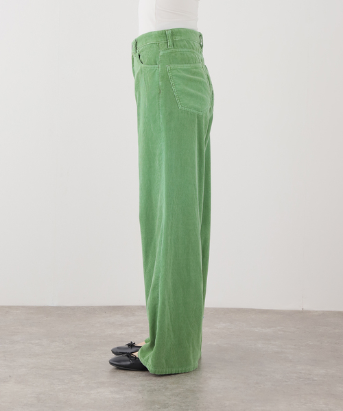 IENA(イエナ)の「BOWTE/バウト FINX CORDUROY WIDE PT パンツ 262-04-0002(その他パンツ・レディース・ライトグリーン・38/36)」の12枚目の写真