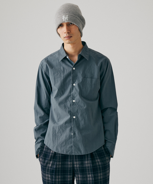 JOURNAL STANDARD(ジャーナルスタンダード)の「コットン ワッシャー アライン シャツ(シャツ/ブラウス・メンズ・ホワイト/チャコールグレー/キャメル・MEDIUM/LARGE)」の8枚目の写真