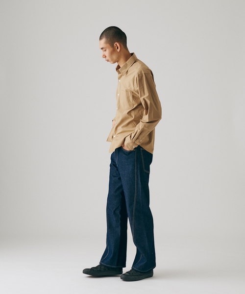 JOURNAL STANDARD(ジャーナルスタンダード)の「コットン ワッシャー アライン シャツ(シャツ/ブラウス・メンズ・ホワイト/チャコールグレー/キャメル・MEDIUM/LARGE)」の16枚目の写真