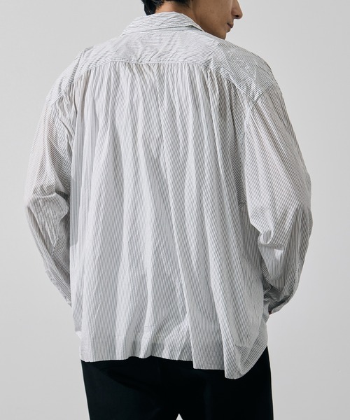 KANEMASA PHIL.(カネマサフィル)の「【KANEMASA PHIL./カネマサフィル】46G Stripe Artisan Shirt(シャツ/ブラウス・メンズ・イエロー/ホワイト・L/M)」の5枚目の写真