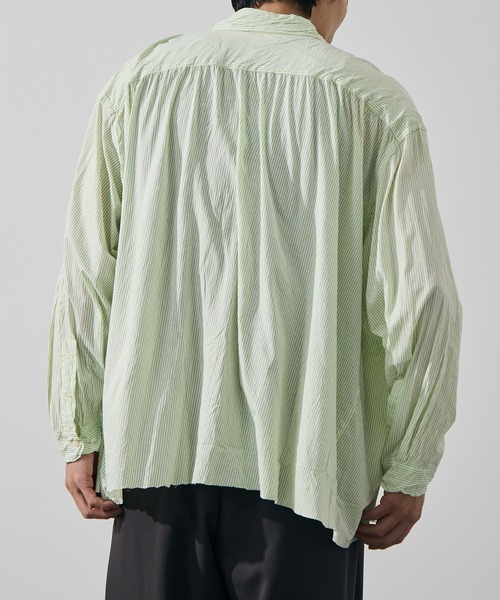 KANEMASA PHIL.(カネマサフィル)の「【KANEMASA PHIL./カネマサフィル】46G Stripe Artisan Shirt(シャツ/ブラウス・メンズ・イエロー/ホワイト・L/M)」の14枚目の写真