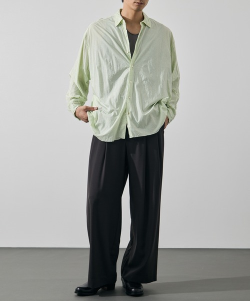 KANEMASA PHIL.(カネマサフィル)の「【KANEMASA PHIL./カネマサフィル】46G Stripe Artisan Shirt(シャツ/ブラウス・メンズ・イエロー/ホワイト・L/M)」の17枚目の写真