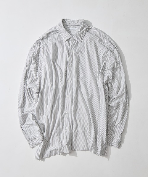 KANEMASA PHIL.(カネマサフィル)の「【KANEMASA PHIL./カネマサフィル】46G Stripe Artisan Shirt(シャツ/ブラウス・メンズ・イエロー/ホワイト・L/M)」の8枚目の写真