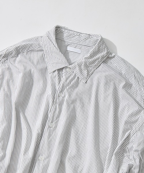 KANEMASA PHIL.(カネマサフィル)の「【KANEMASA PHIL./カネマサフィル】46G Stripe Artisan Shirt(シャツ/ブラウス・メンズ・イエロー/ホワイト・L/M)」の9枚目の写真