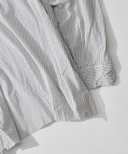 KANEMASA PHIL.(カネマサフィル)の「【KANEMASA PHIL./カネマサフィル】46G Stripe Artisan Shirt(シャツ/ブラウス・メンズ・イエロー/ホワイト・L/M)」の10枚目の写真