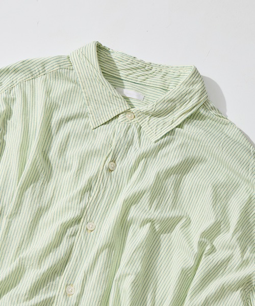 KANEMASA PHIL.(カネマサフィル)の「【KANEMASA PHIL./カネマサフィル】46G Stripe Artisan Shirt(シャツ/ブラウス・メンズ・イエロー/ホワイト・L/M)」の19枚目の写真